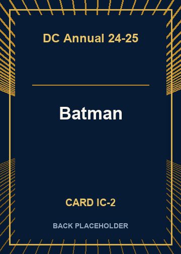Batman back card image