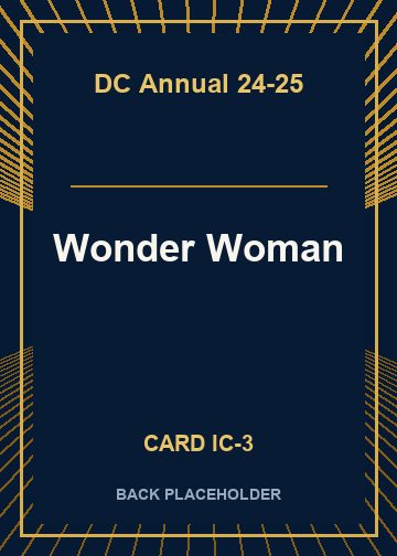 Wonder Woman back card image