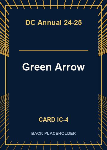 Green Arrow back card image