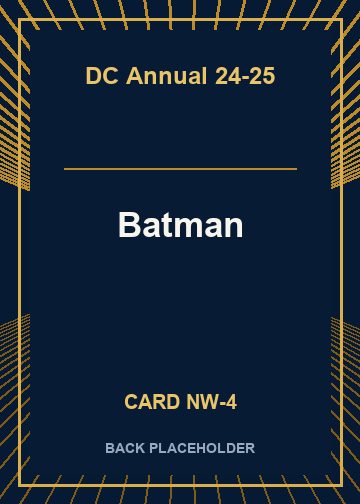 Batman back card image