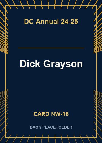 Dick Grayson back card image