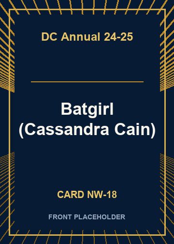 Batgirl (Cassandra Cain) card thumbnail