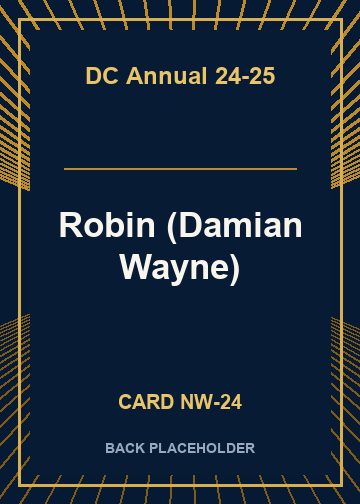 Robin (Damian Wayne) back card image