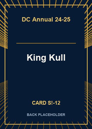King Kull back card image