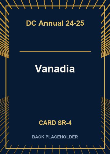 Vanadia back card image