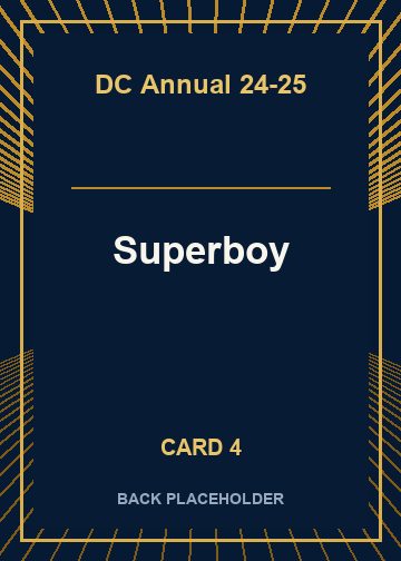 Superboy back card image