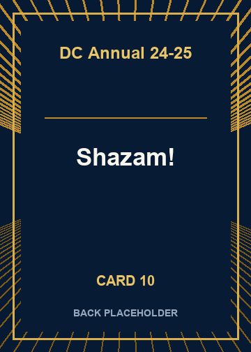 Shazam! back card image