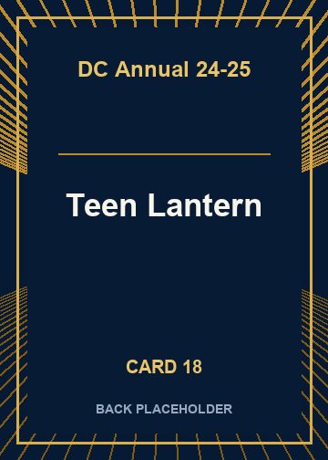 Teen Lantern back card image