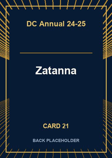 Zatanna back card image