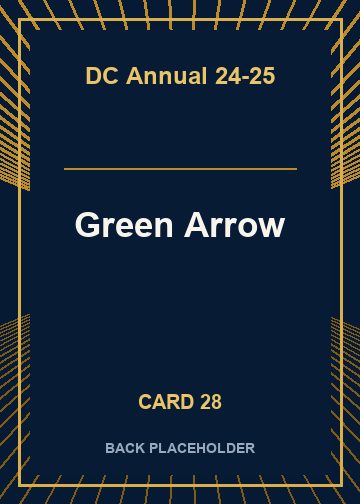 Green Arrow back card image