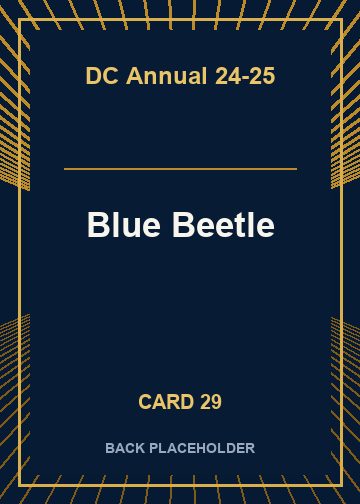 Blue Beetle back card image