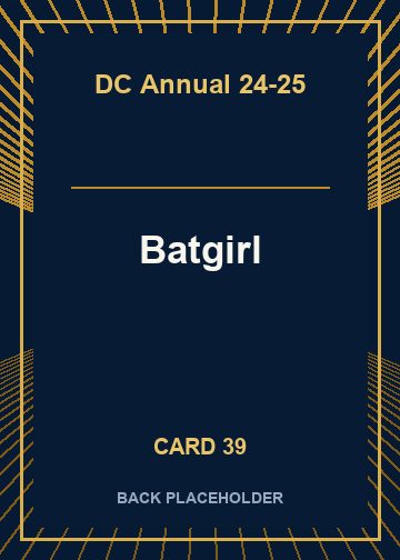 Batgirl back card image