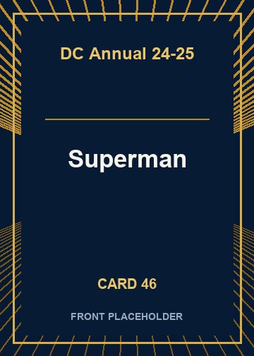 Superman front card image