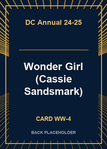 Wonder Girl (Cassie Sandsmark) back card image