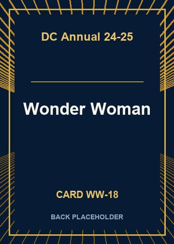 Wonder Woman back card image