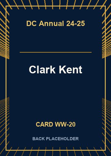 Clark Kent back card image