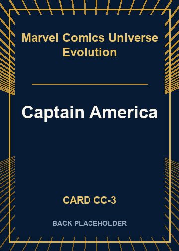 Captain America back artwork