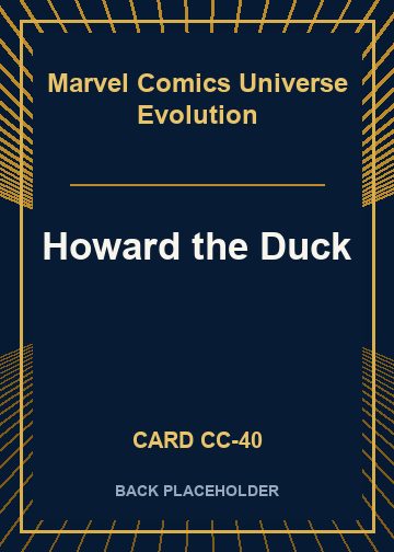 Howard the Duck back card image