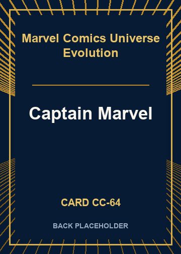 Captain Marvel back card image