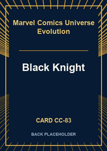 Black Knight back card image