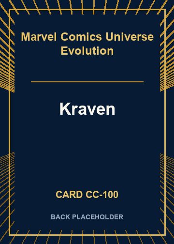 Kraven back card image