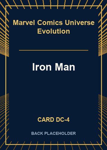Iron Man back card image