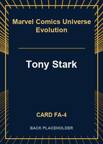 Tony Stark back card image
