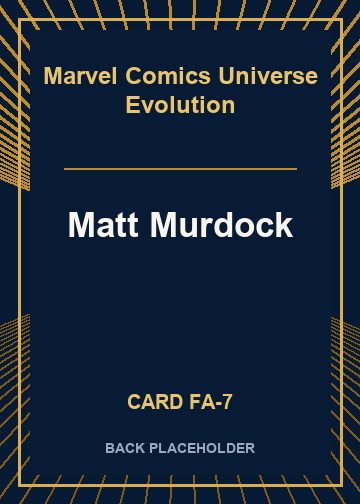 Matt Murdock back card image