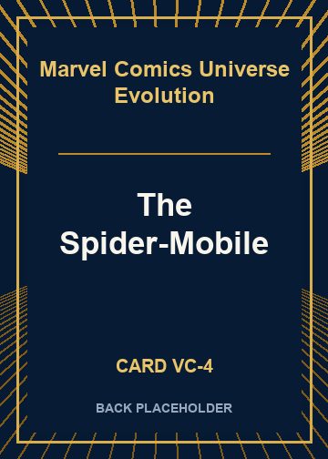 The Spider-Mobile back card image