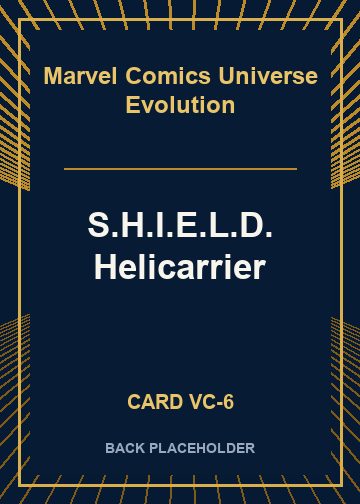 S.H.I.E.L.D. Helicarrier back card image