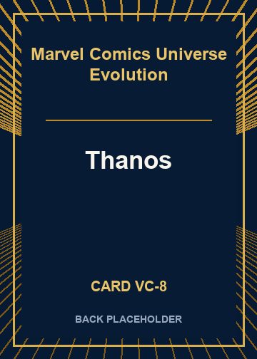 Thanos back card image