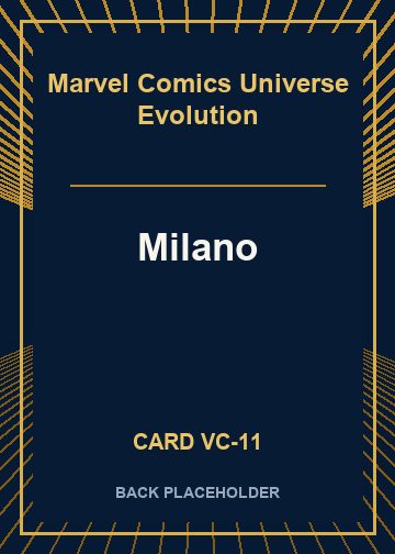 Milano back card image