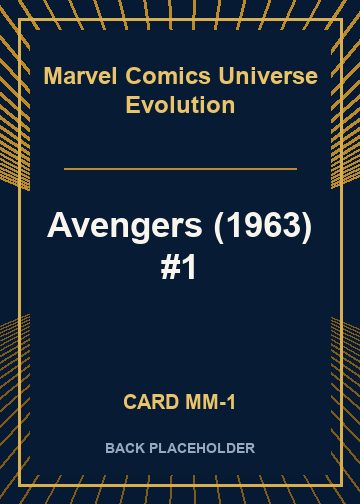 Avengers (1963) #1 back card image
