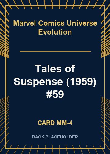 Tales of Suspense (1959) #59 back card image