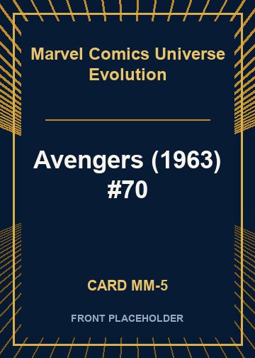 Avengers (1963) #70 card thumbnail