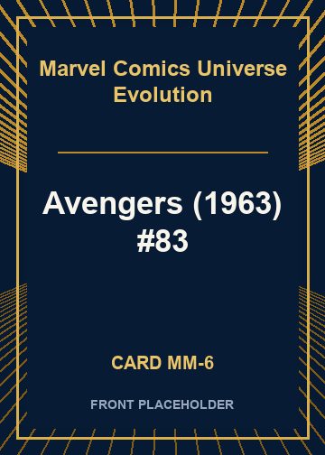 Avengers (1963) #83 front card image