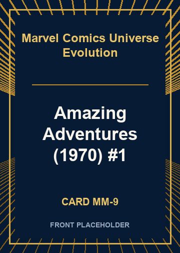 Amazing Adventures (1970) #1 card thumbnail