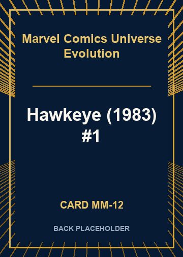 Hawkeye (1983) #1 back card image
