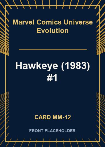 Hawkeye (1983) #1 front card image