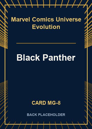 Black Panther back card image