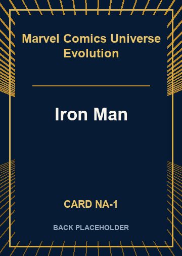 Iron Man back card image