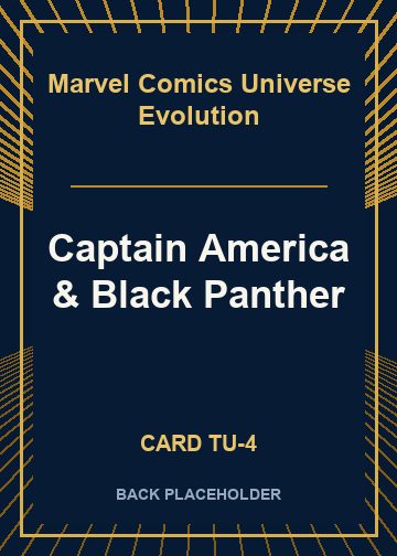 Captain America & Black Panther back card image