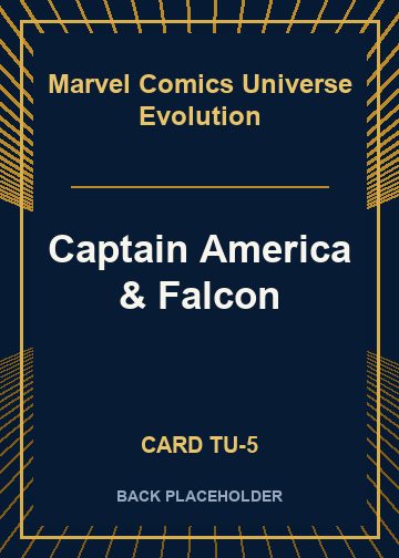 Captain America & Falcon back card image