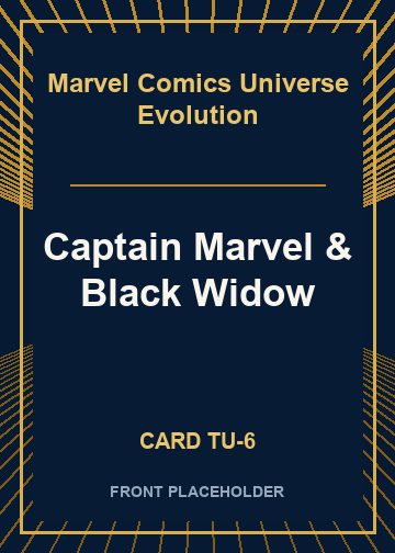 Captain Marvel & Black Widow card thumbnail