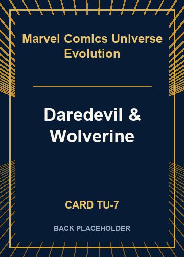 Daredevil & Wolverine back card image