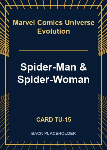 Spider-Man & Spider-Woman back card image
