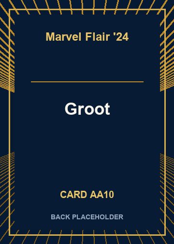 Groot back card image