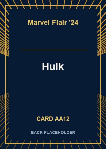 Hulk back card image