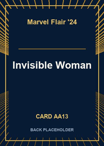 Invisible Woman back card image