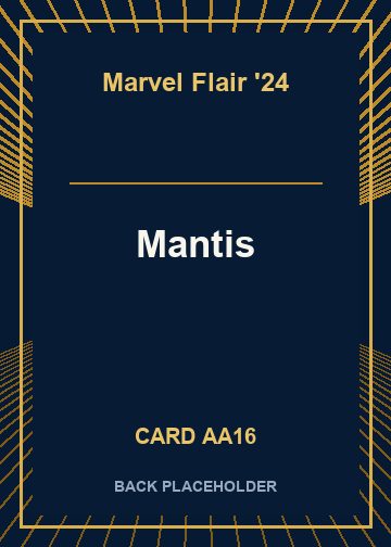 Mantis back card image